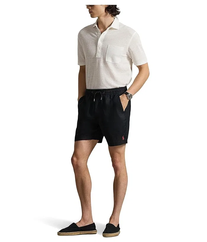 Шорты Polo Prepster из льна Polo Ralph Lauren, Polo Black — фото 2