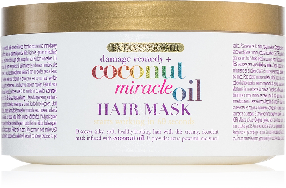 

Маска для глубокого укрепления волос с кокосовым маслом Coconut Miracle Oil Ogx, 300 мл