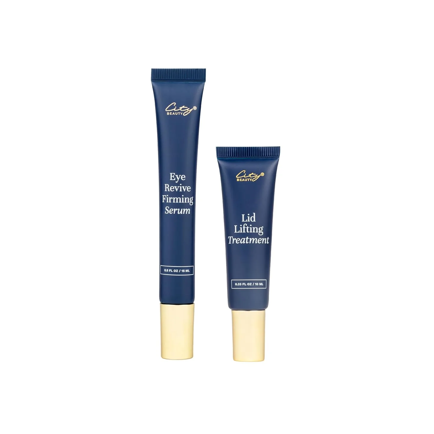 Набор City Beauty Ageless Eyes Duo - антивозрастной уход за кожей вокруг глаз: лифтинг-крем для век (0,33 жидких унции) и укрепляющий крем для глаз Eye Revive Firming Seru (0,5 жидких унции).