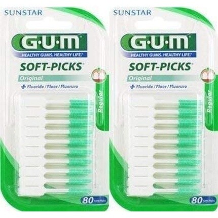 

Мягкие медиаторы Regular 80 шт. Набор из 2 шт. Белый Зеленый 80 шт. Gum