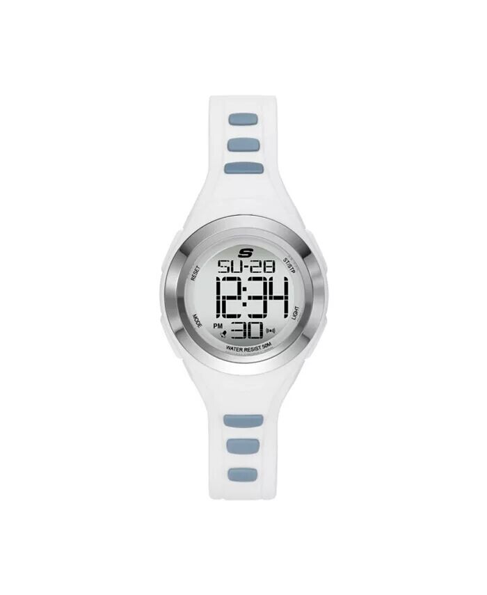 Женские часы Tennyson Digital, поликарбонат, белые Skechers, белый