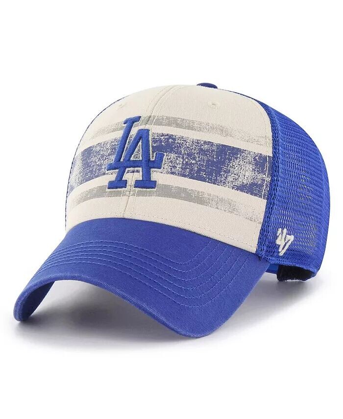 

Мужская кремовая регулируемая кепка Royal Los Angeles Dodgers Breakout MVP Trucker '47 Brand, слоновая кость/кремовый