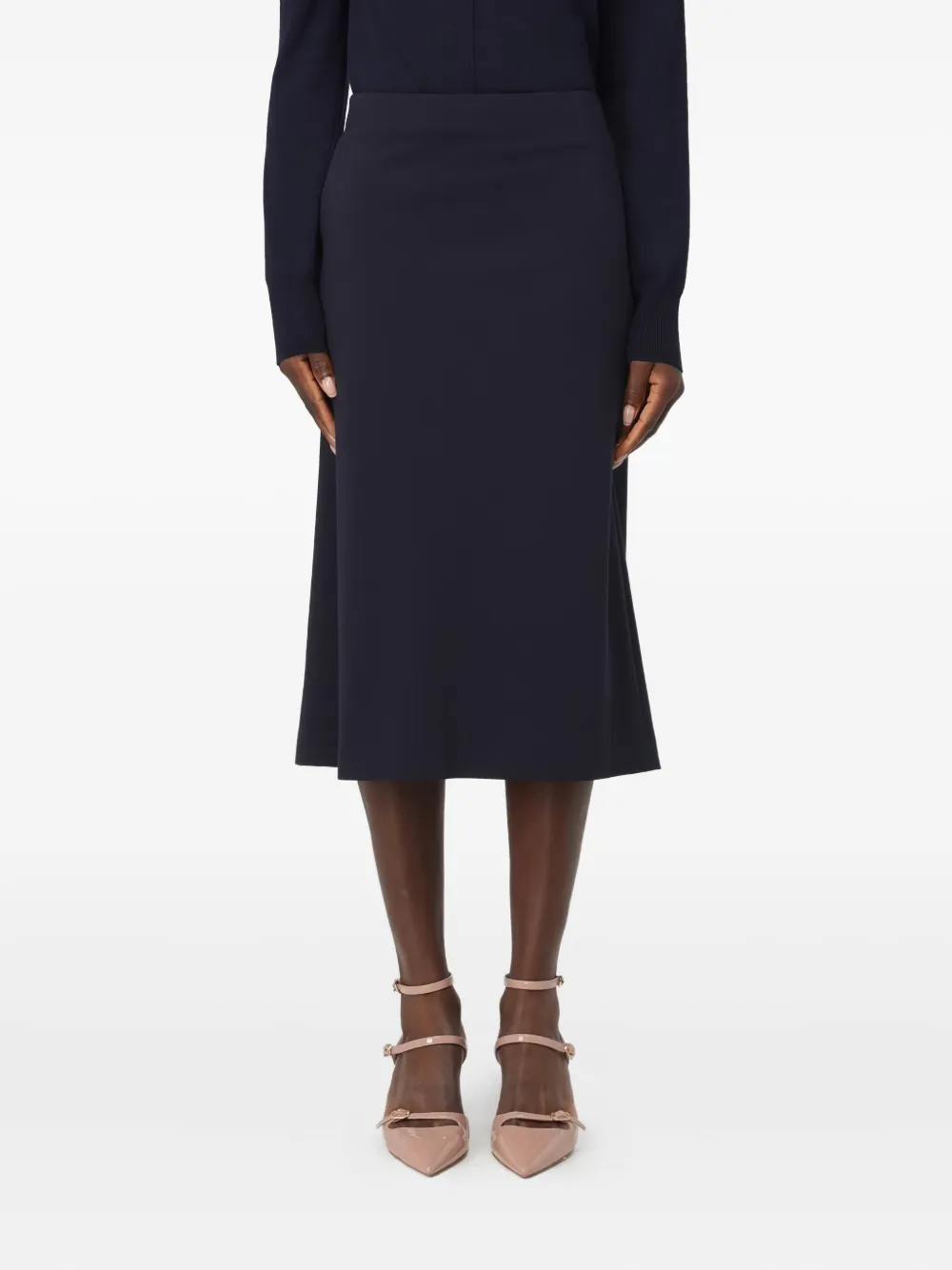 

Расклешённая юбка миди Liviana Conti, синий