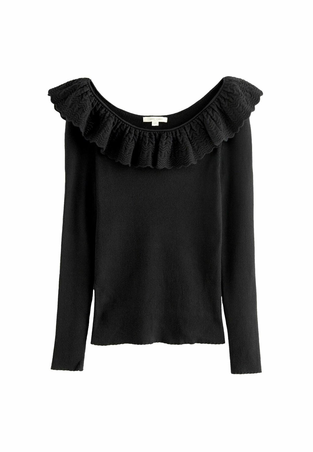 

Джемпер FRILL REGULAR FIT Laura Ashley, черный