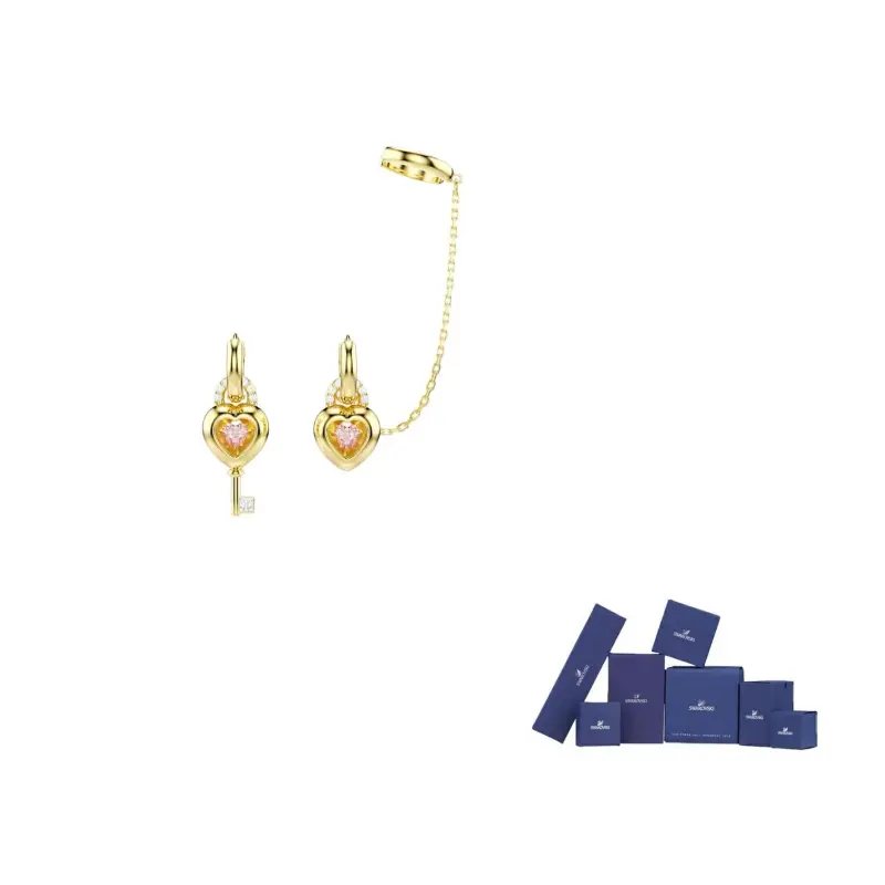

Серьги в форме сердца Swarovski, розовый