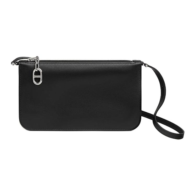 

HERMES Клатч Zipengo Evergrain Calfskin Women's 89 Noir Black