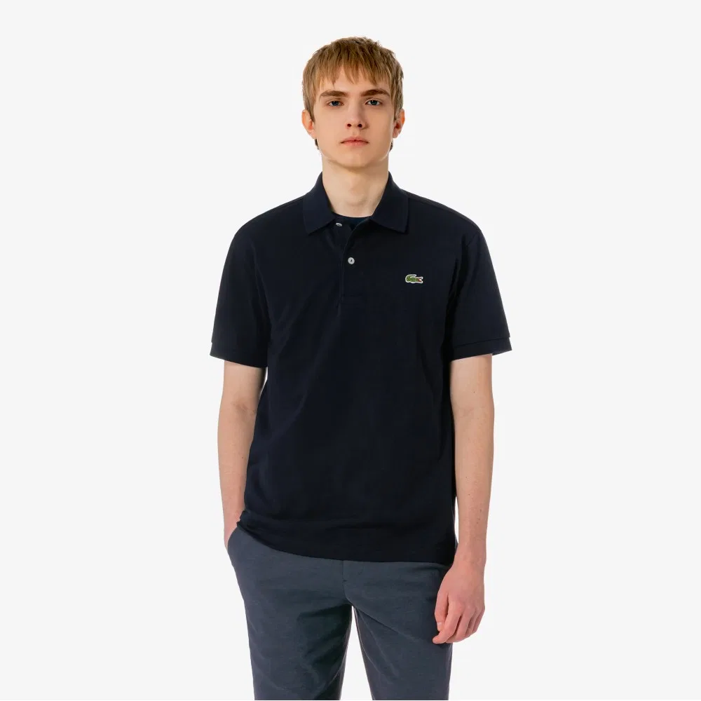 Рубашка-поло Lacoste French Regular Fit мужская, темно-синий — фото 4
