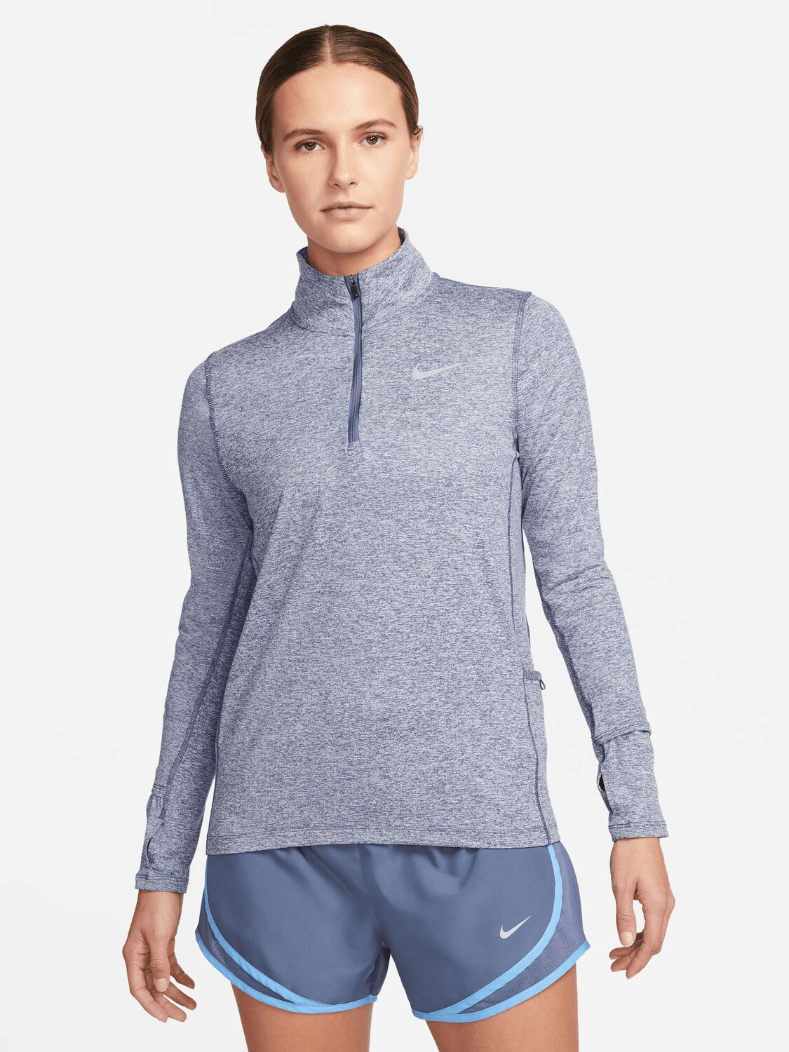 

Блуза Nike W NK DF ELEMENT TOP HZ, синий