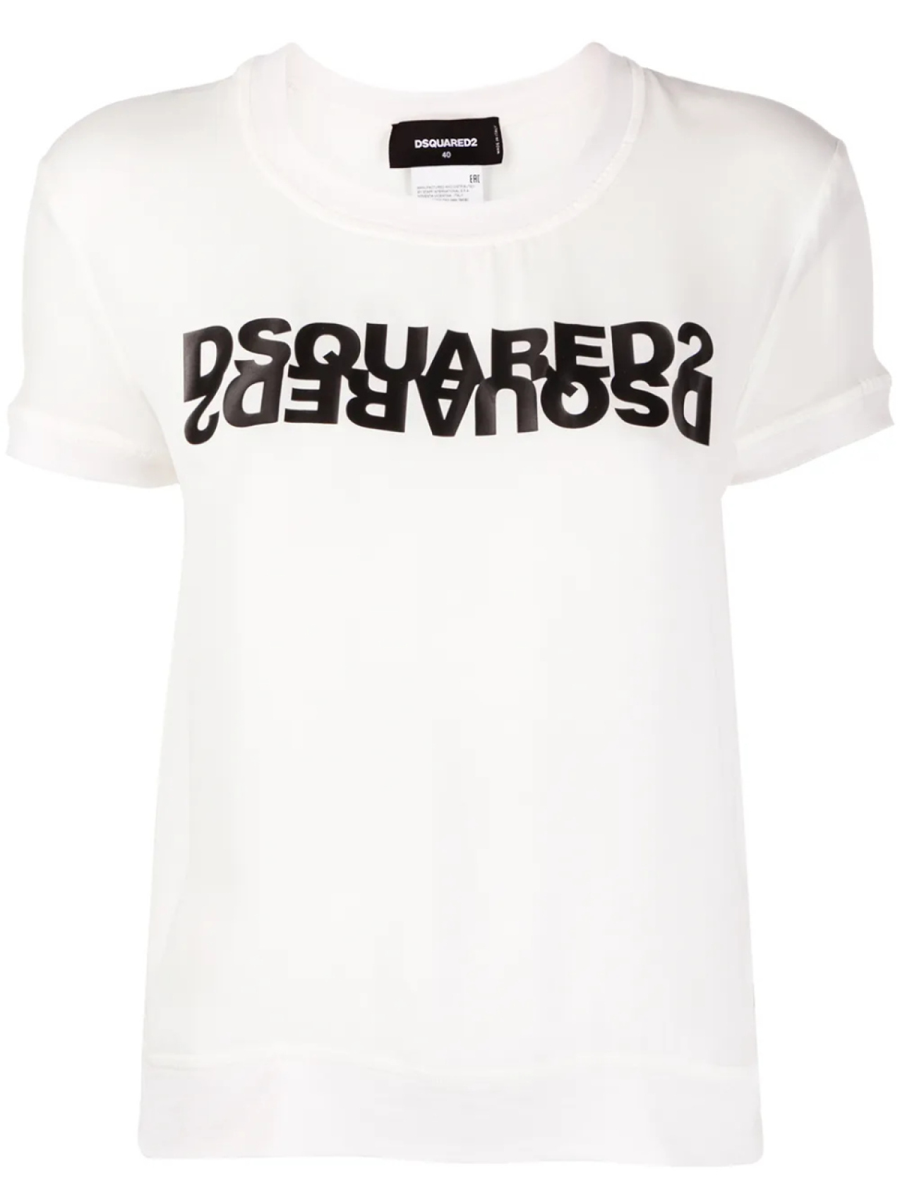 

DSQUARED2 топ с логотипом, белый