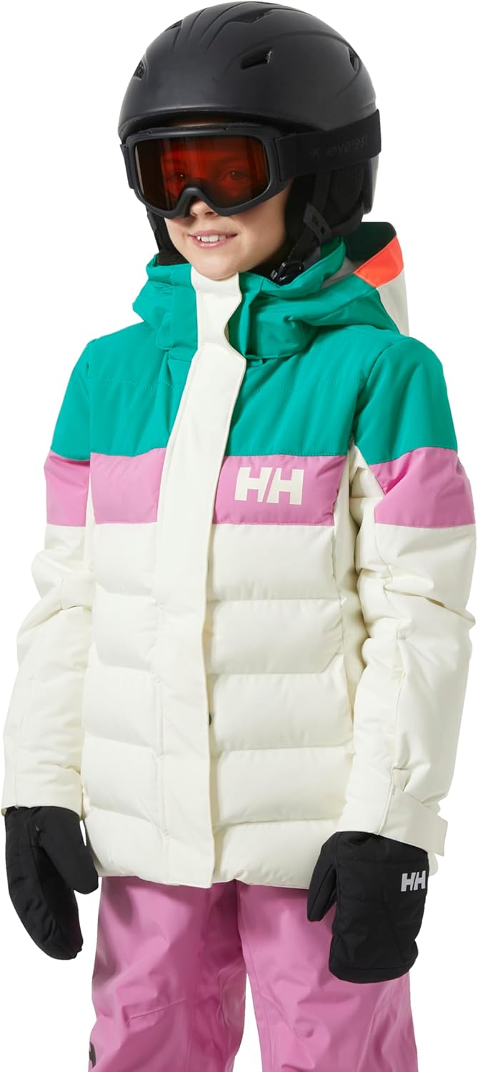 Куртка Helly-Hansen Diamond Jacket - Junior Unisex Waterproof, прочная верхняя одежда, легкое снаряжение для холодной погоды Helly Hansen, 047 Snow — фото 3