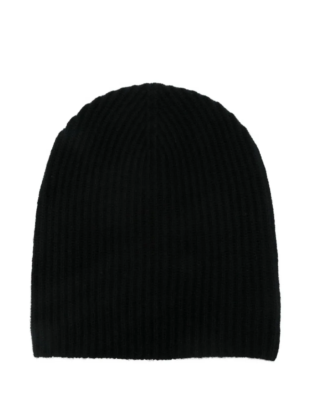 

Вязаная шапка рубчатой вязки ALLUDE, черный
