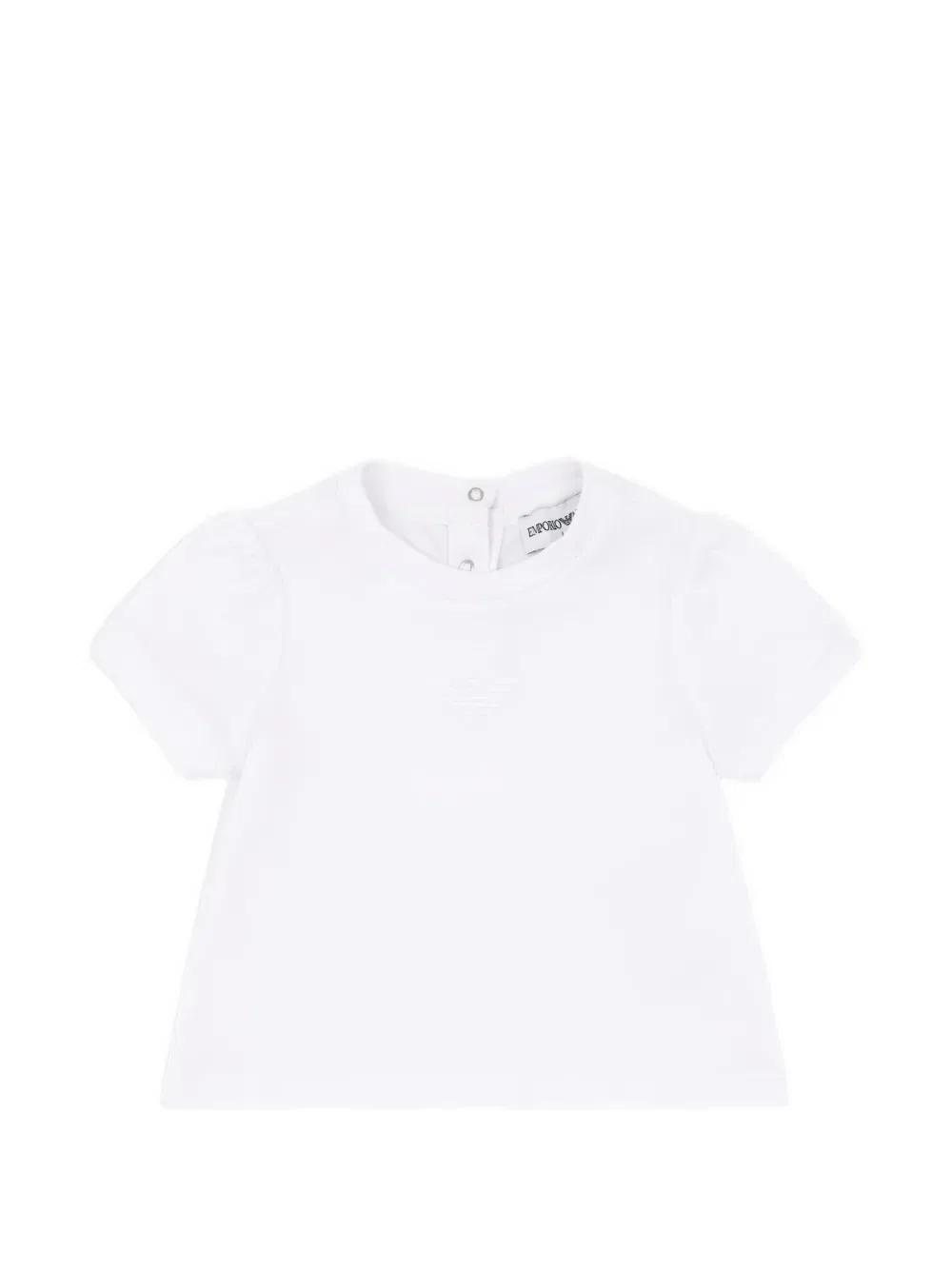 Футболка с пышными рукавами Emporio Armani Kids, белый
