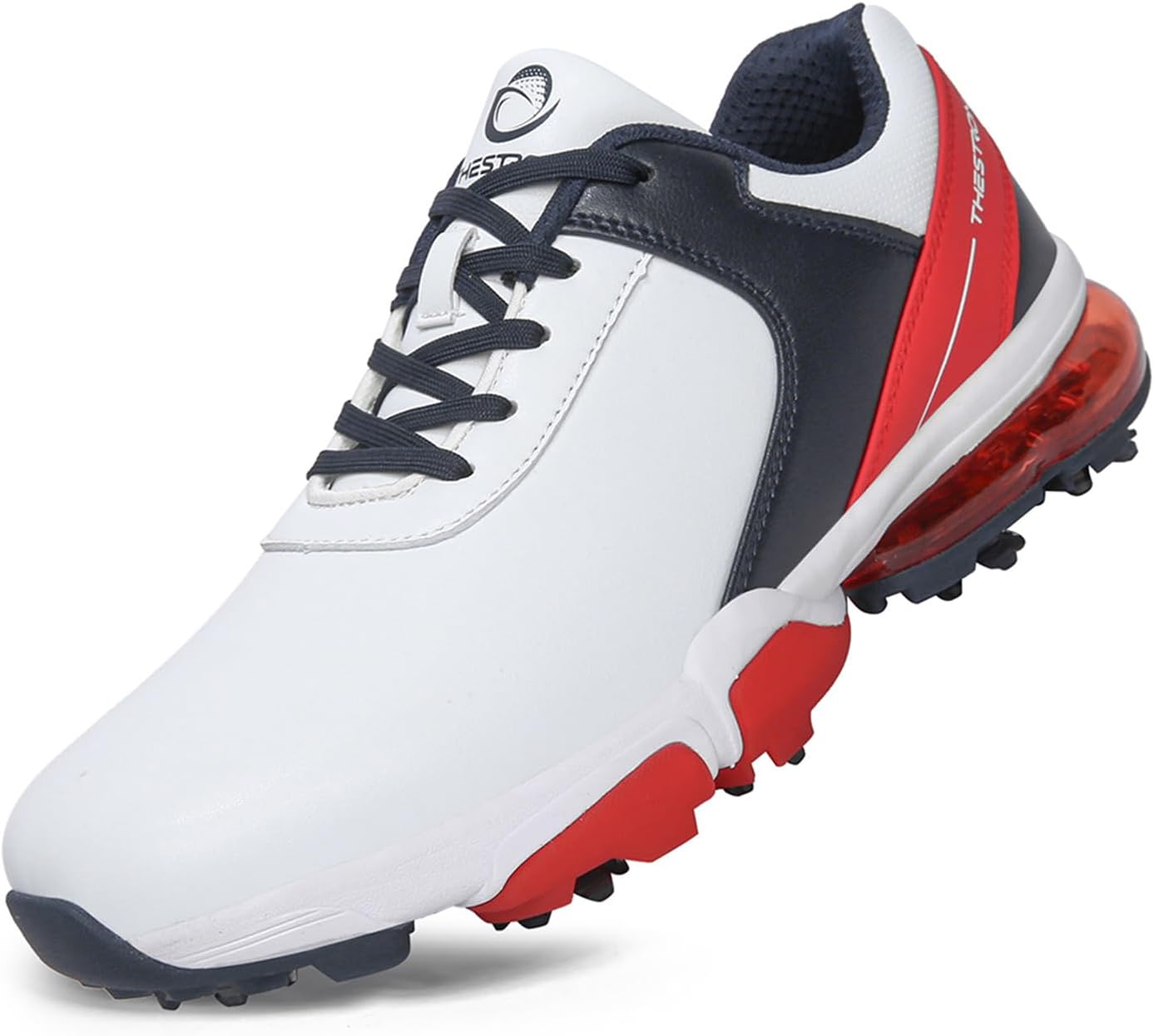 

Мужские гольф обувь Spikes, тренировочные кроссовки для гольфа, удобная обувь для ходьбы для гольфистов Zakey, красный