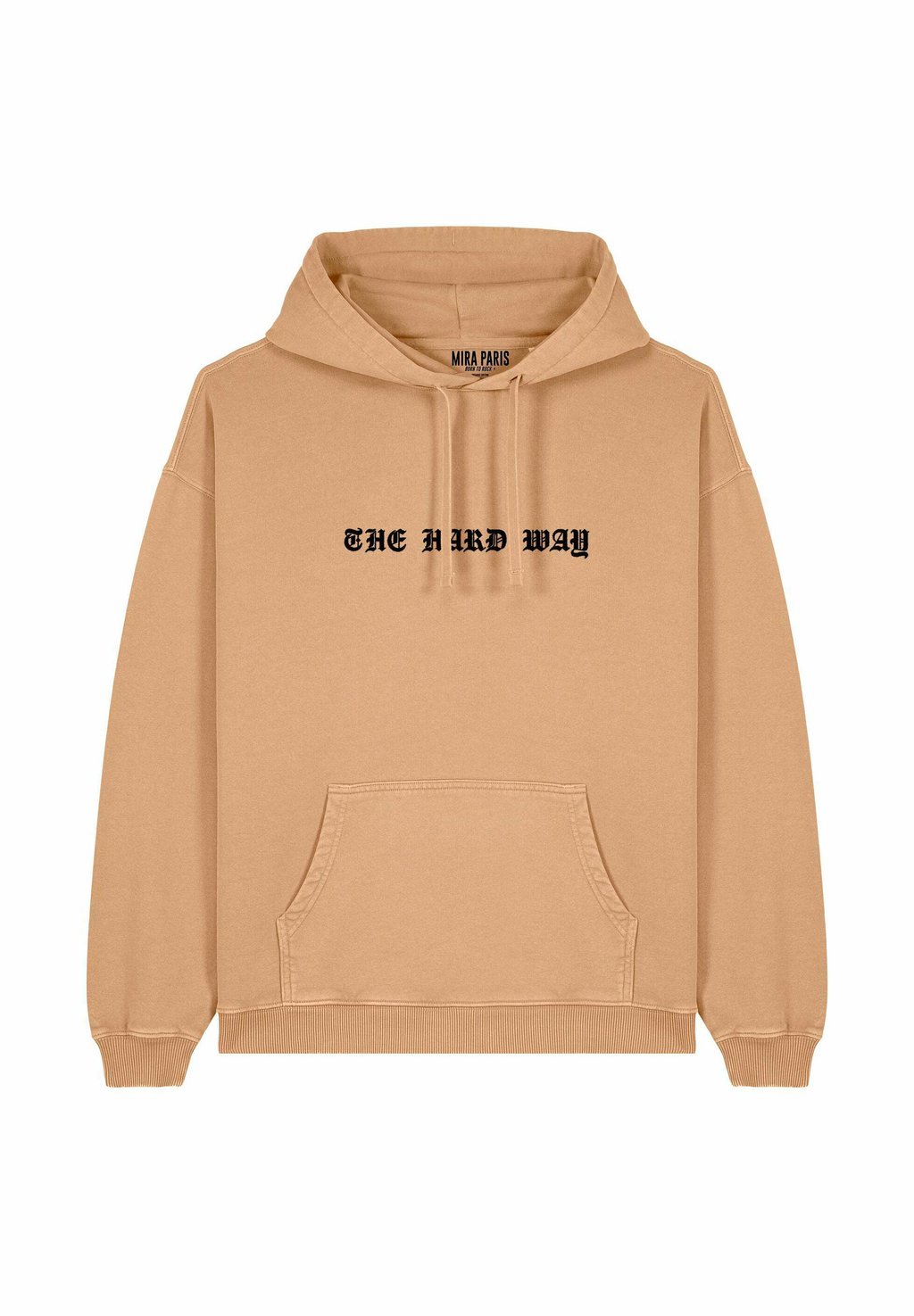 

Толстовка THE HARD WAY EMBROIDERY UNISEX VINTAGE con cappuccio Mira Paris, бежевый