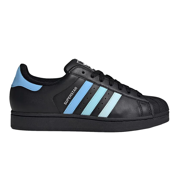 Originals Superstar Comfortable Versatile тонкая подошва кожа устойчивые к истиранию low top кроссовки для скейтбординга Unisex Adidas, черный — фото 3