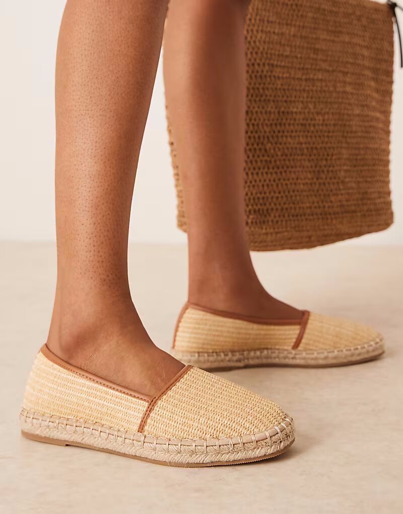 Эспадрильи Joey с закрытым носком из натуральной рафии от ASOS DESIGN — фото 4