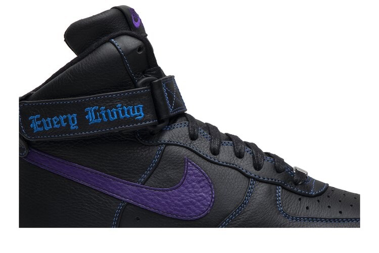 Кроссовки Nike Vlone x Air Force 1 High 'Purple Swoosh' Sample, фиолетовый — фото 2