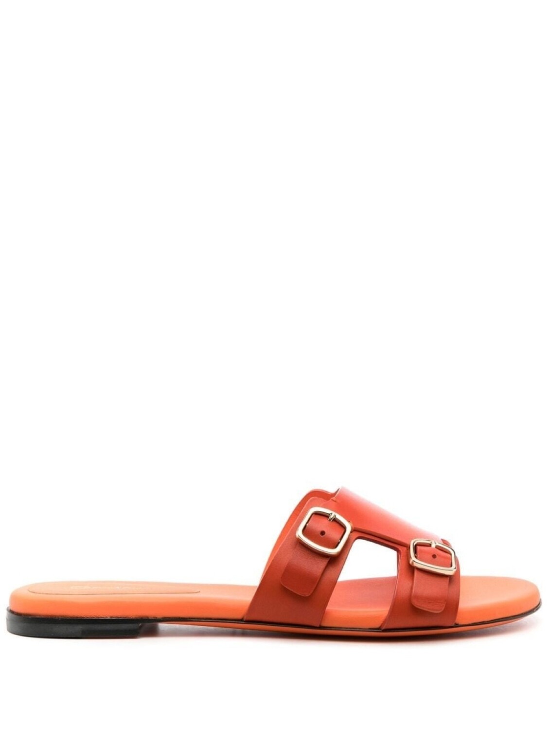 

Santoni сандалии с пряжками, оранжевый