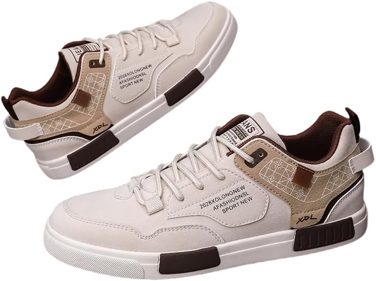 

Мужские спортивные кеды для скейтборда, уличный стиль, повседневная легкая модная обувь Hoalox, коричневый