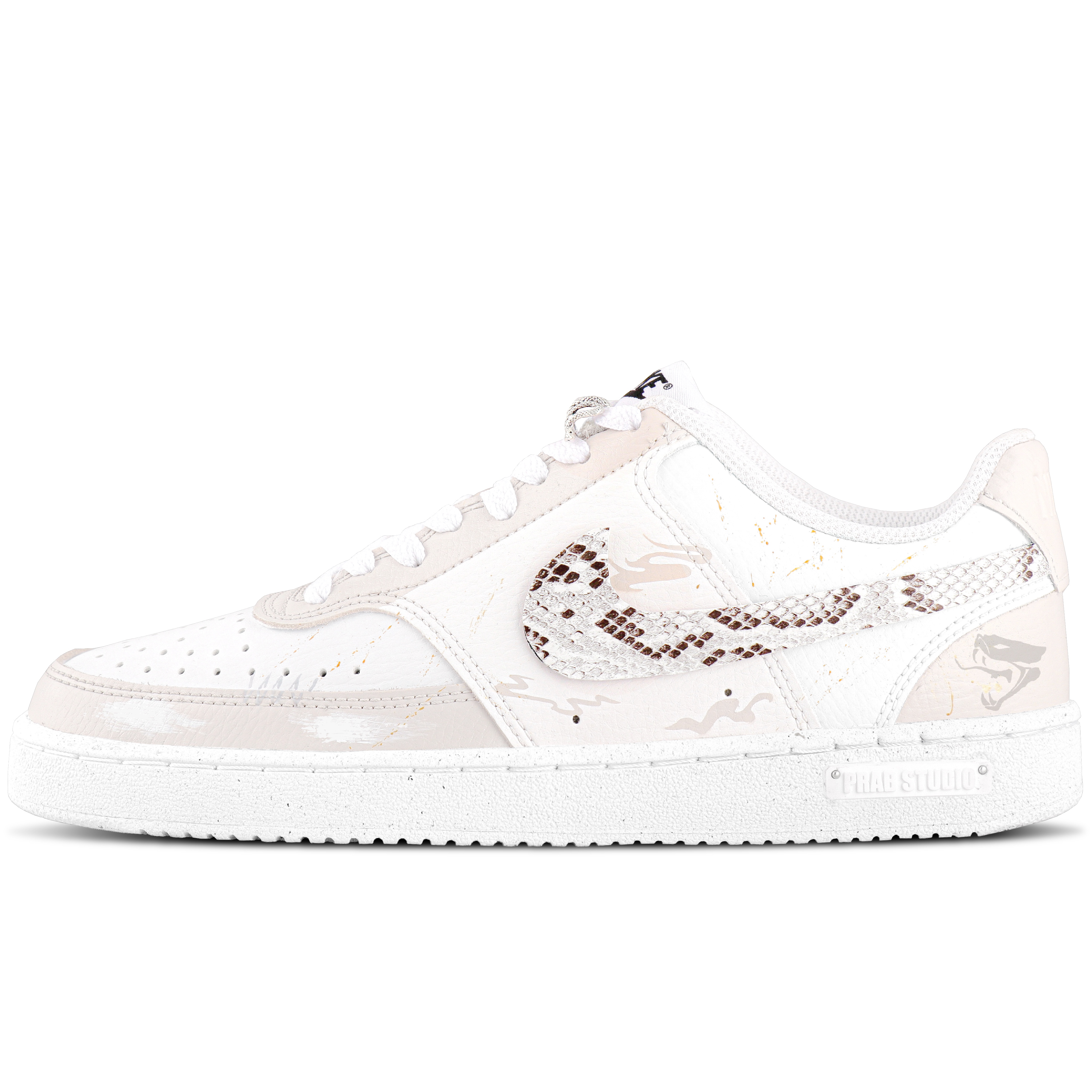 

Nike Кроссовки для скейтбординга Court Vision 1, мужские, низкие, белые/серые/серебристые