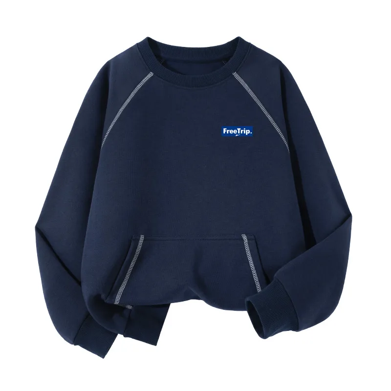 Детский свитшот с круглым вырезом WARRIOR, Navy Blue/H Freedom Travel K