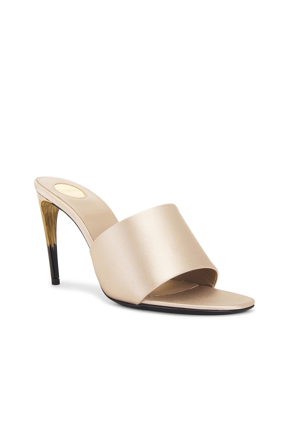 Мюли женские Bridget Mule Saint Laurent, цвет Partridge Pink — фото 2