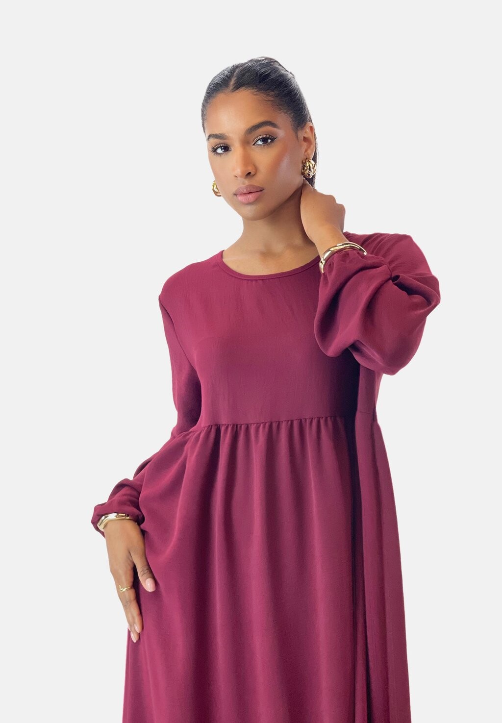 

Платье макси ABAYA Elara, Бордо