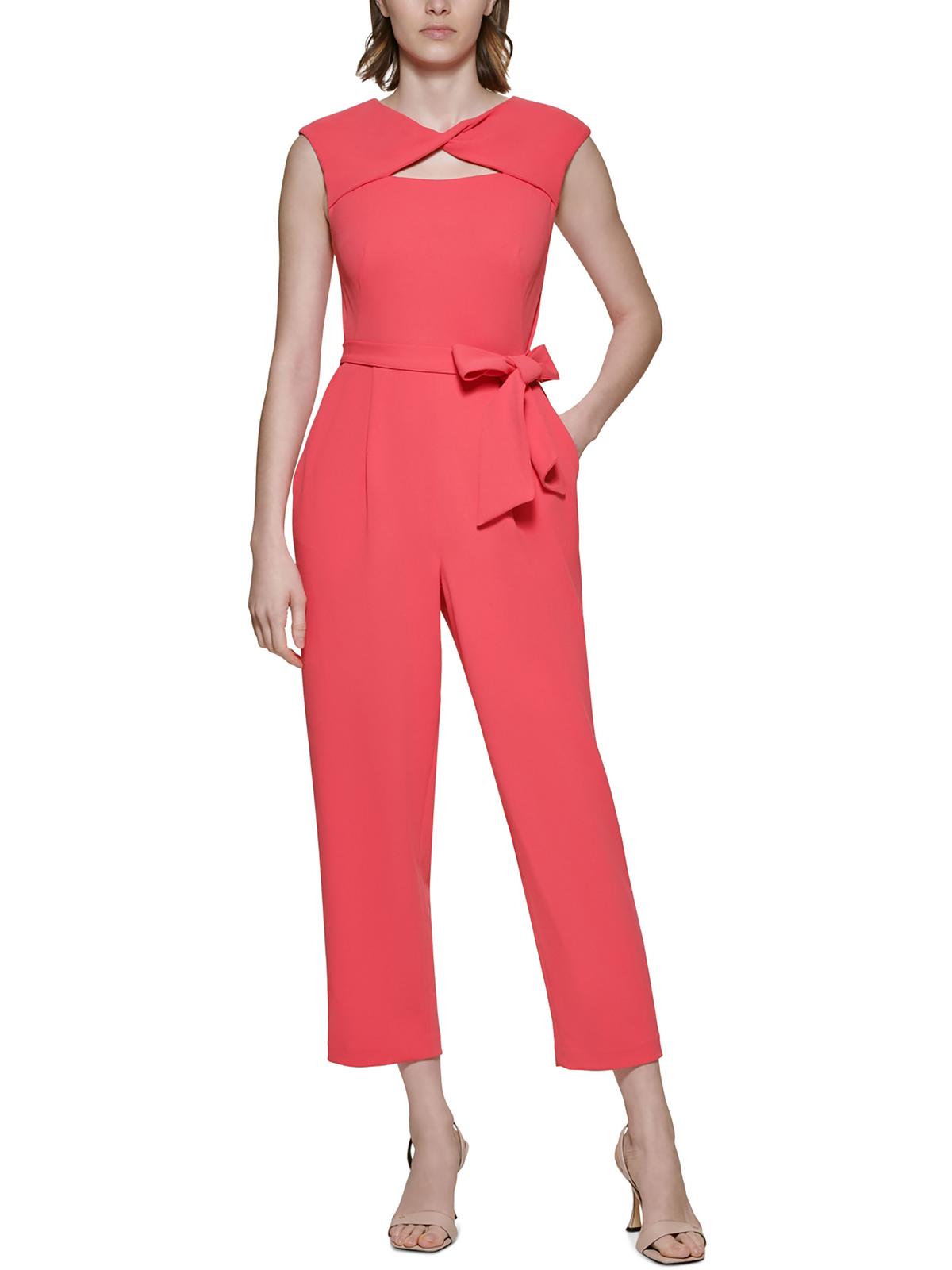 

Женский комбинезон с вырезом спереди Twist Calvin Klein, розовый
