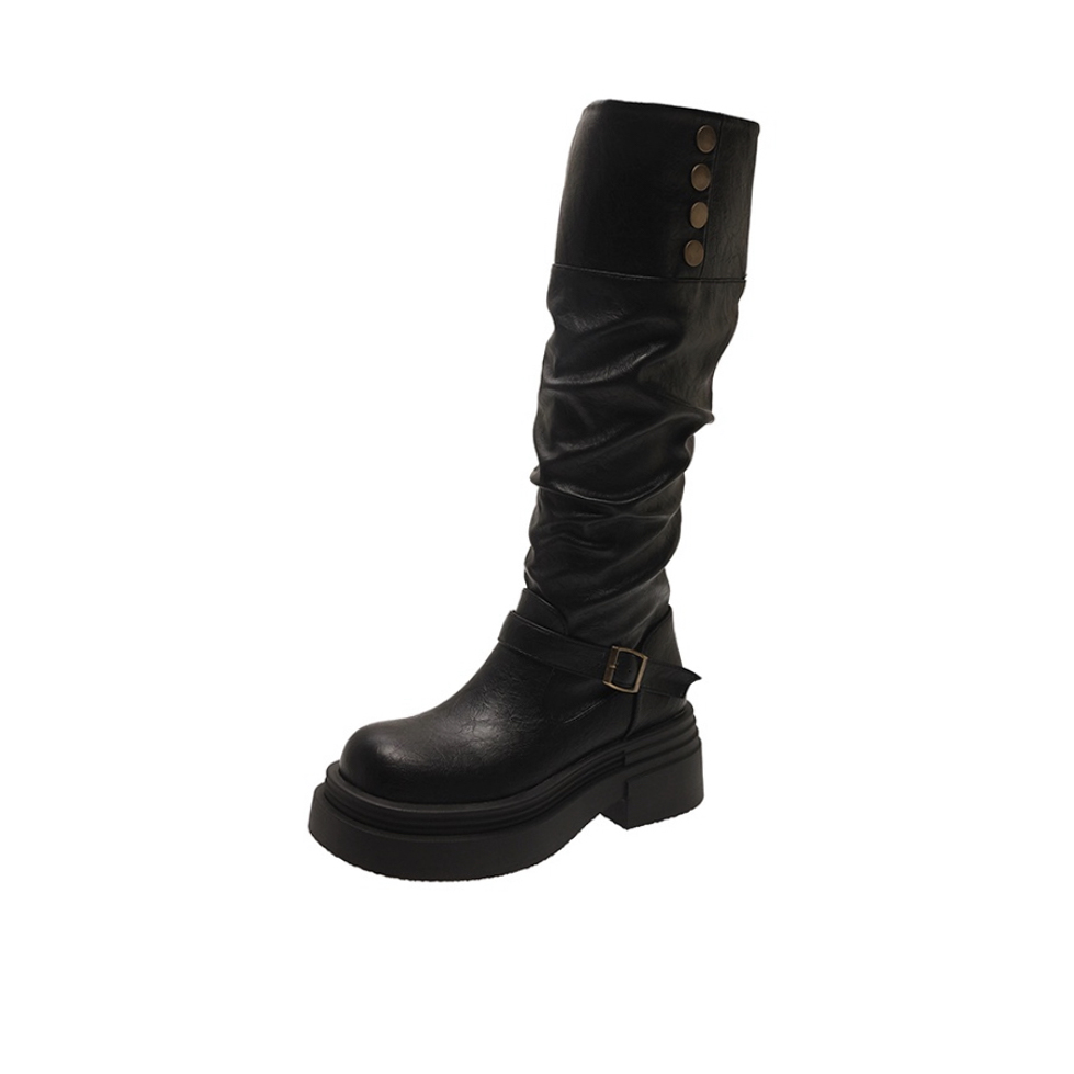 CHERRY&KALIKA Высокие сапоги женские черные, цвет Black