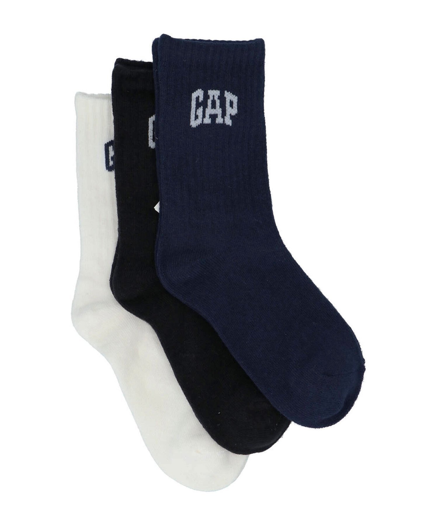 Детские носки (K)GAP Arch Logo Crew Socks, комплект из 3 пар, MULTI — фото 3
