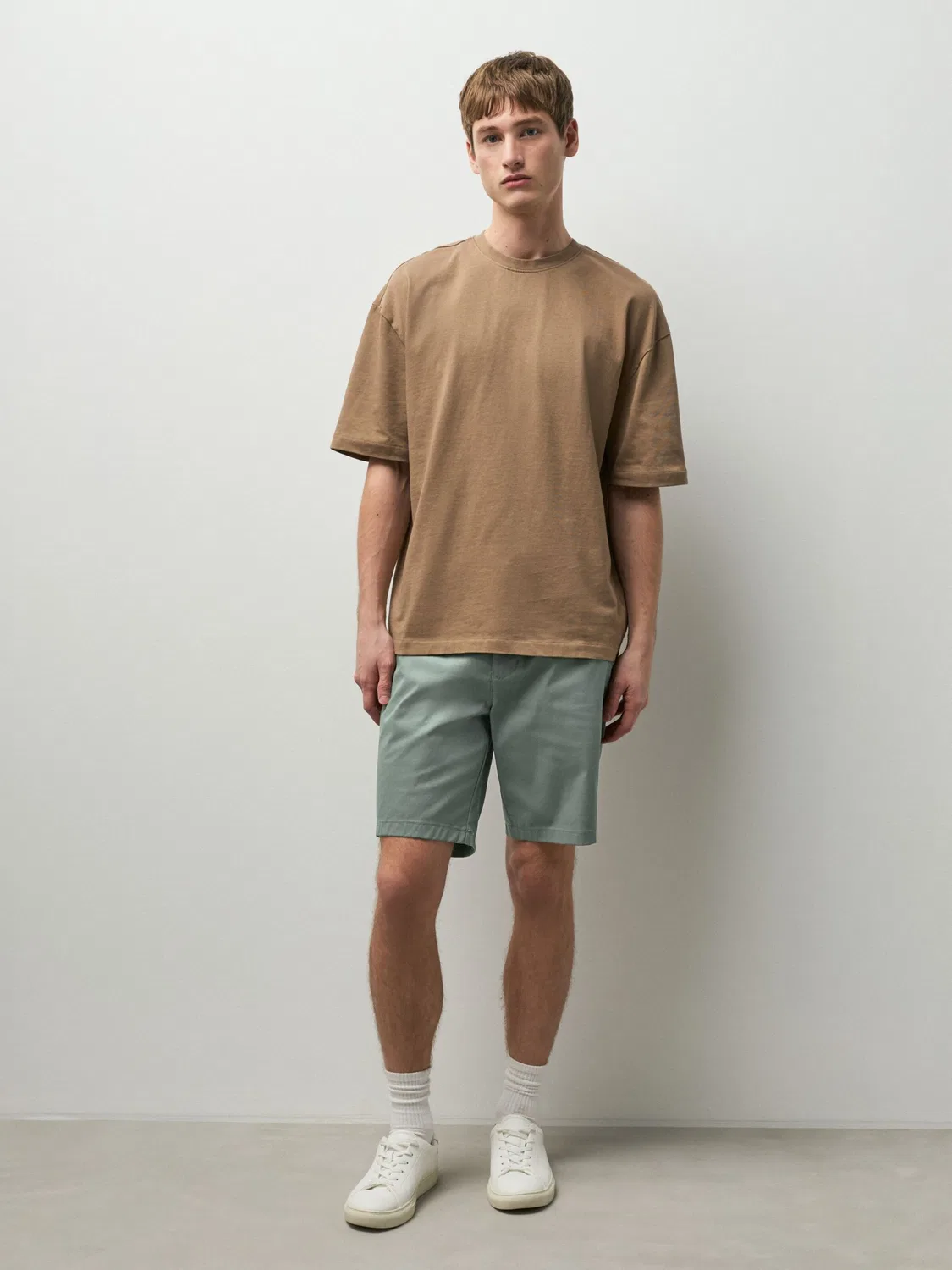 Узкие брюки-чиносы Next, Pastel Green — фото 3