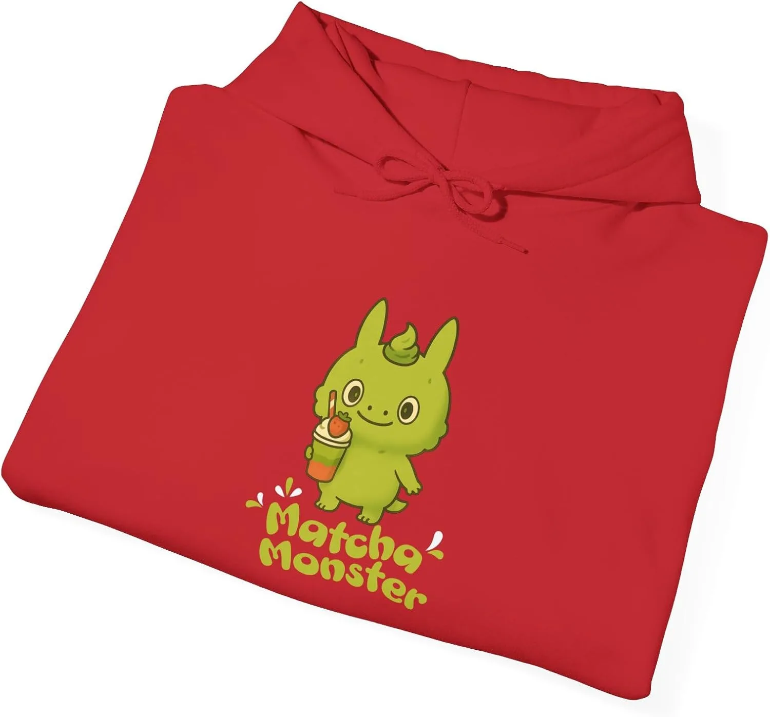 Playful Matcha Monster Hoodie, Green Tea Lover Gift — фото 4