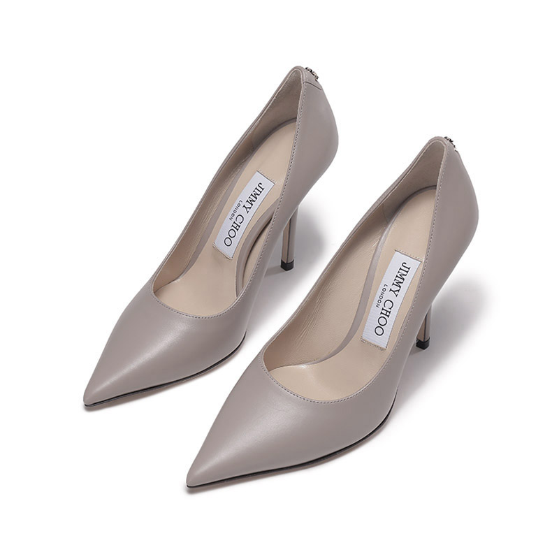 LOVE Slim Heel Высокие каблуки 10 см Женские Лаймово-серые Jimmy Choo — фото 4