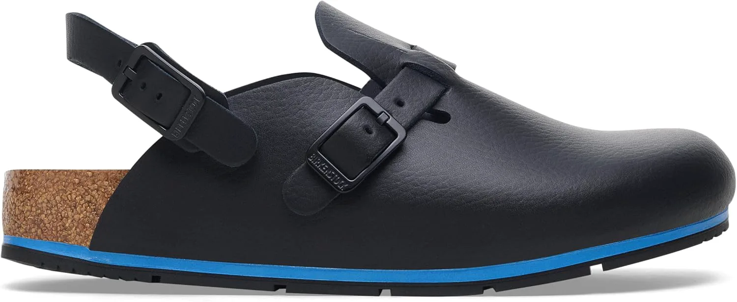 Клоги BIRKENSTOCK Kay Pro из кожи - высококачественная унисекс обувь для повседневной носки и работы в медицине, общепите и сфере обслуживания, черный — фото 4