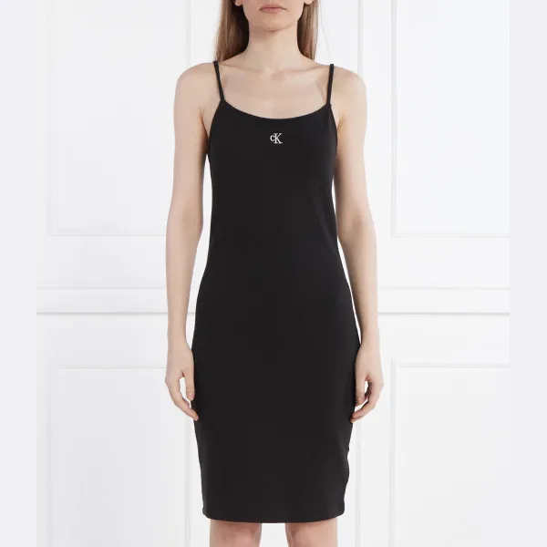 

Платье в рубчик Calvin Klein, черный