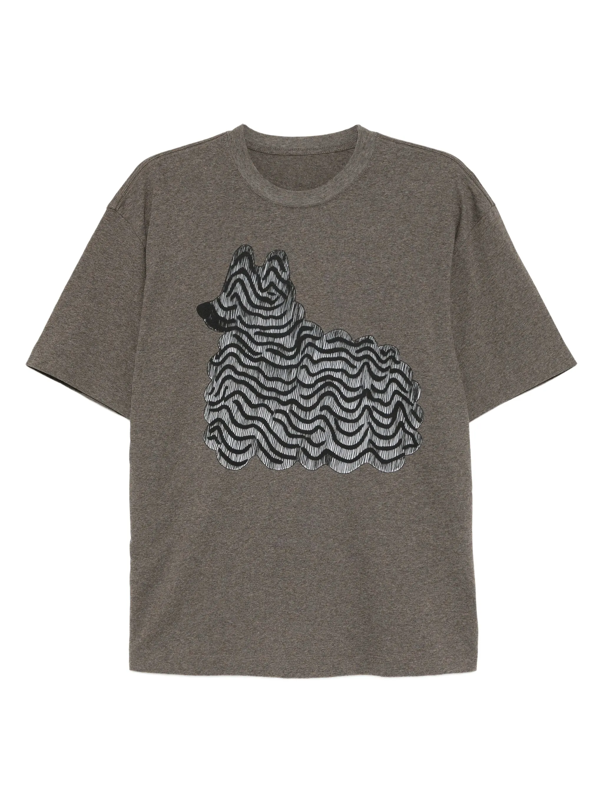 

Футболка с графичным принтом Jnby, серый