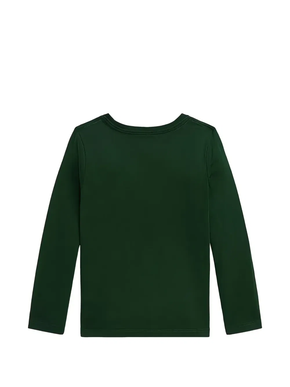 Футболка с длинными рукавами и принтом медведя Polo Ralph Lauren Kids, зеленый — фото 2