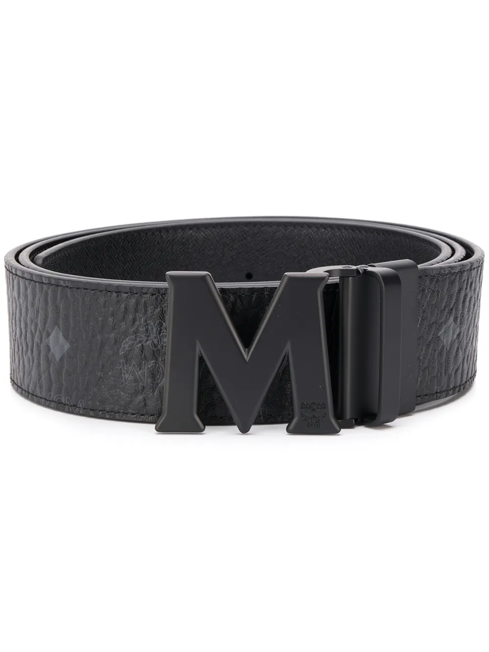 

Ремень с логотипом MCM, черный