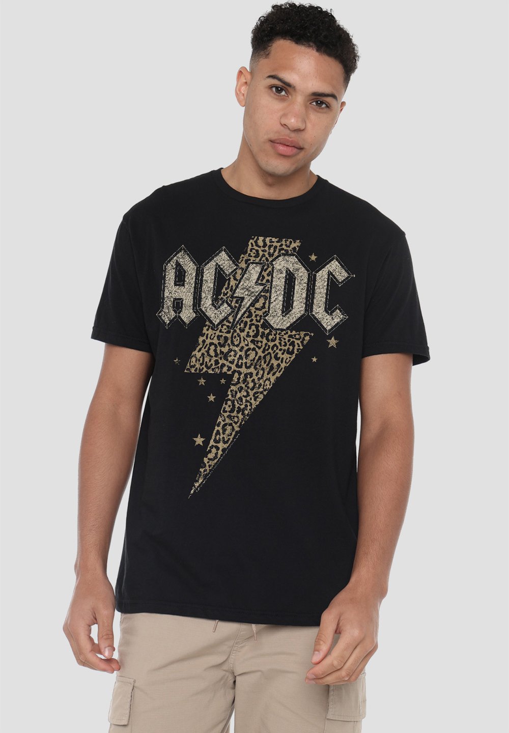 

Футболка с принтом AC/DC LEOPARD BOLT Cotton Soul, черный