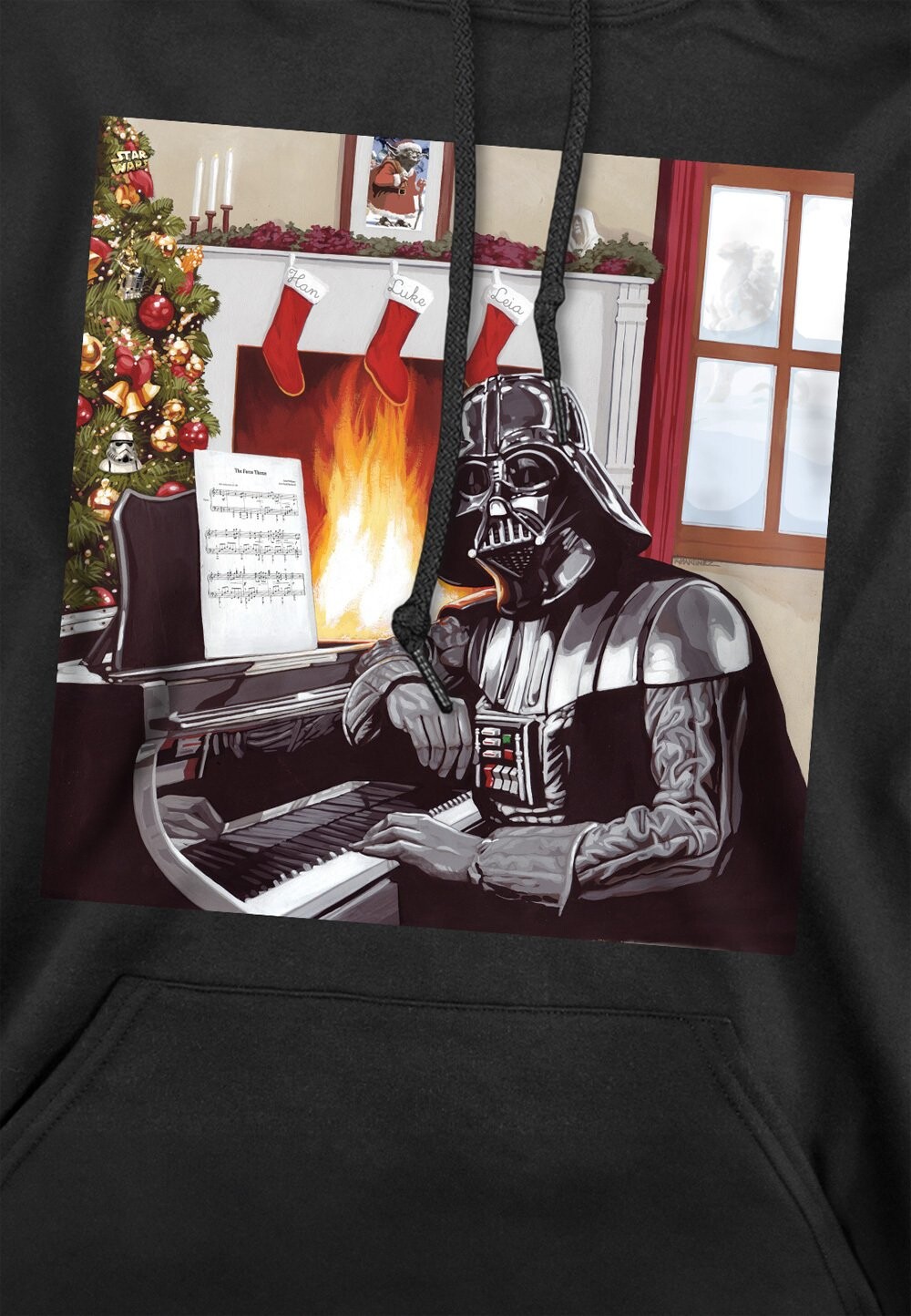 

Толстовка с капюшоном DARTH VADER CHRISTMAS CAROLS PRINT Star Wars, черный