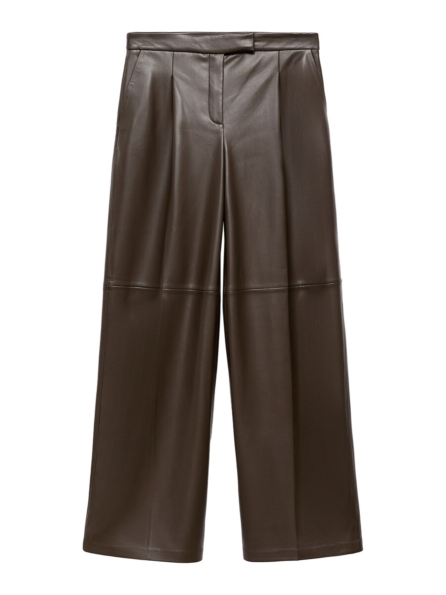 

Широкие брюки со складками спереди MANGO Riga, Dark brown