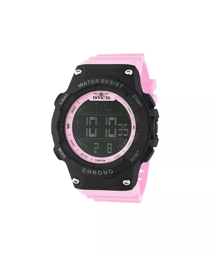 

Мужские часы Invicta Racing Digital GMT/Alarm 48051 с черным циферблатом, черный