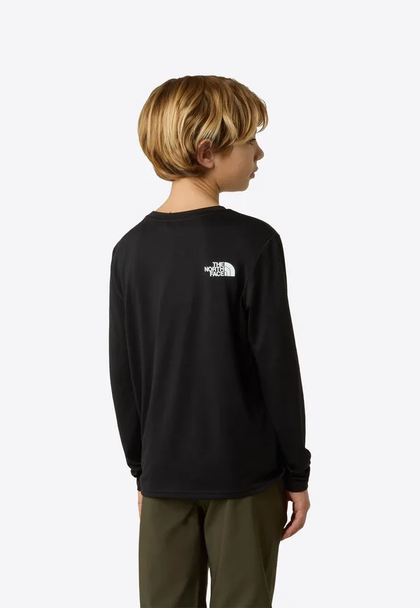 Подростковая футболка унисекс с длинными рукавами The North Face, Black — фото 2