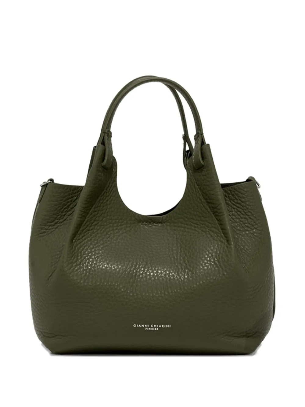 

Сумка-тоут из зернистой кожи Gianni Chiarini, зеленый