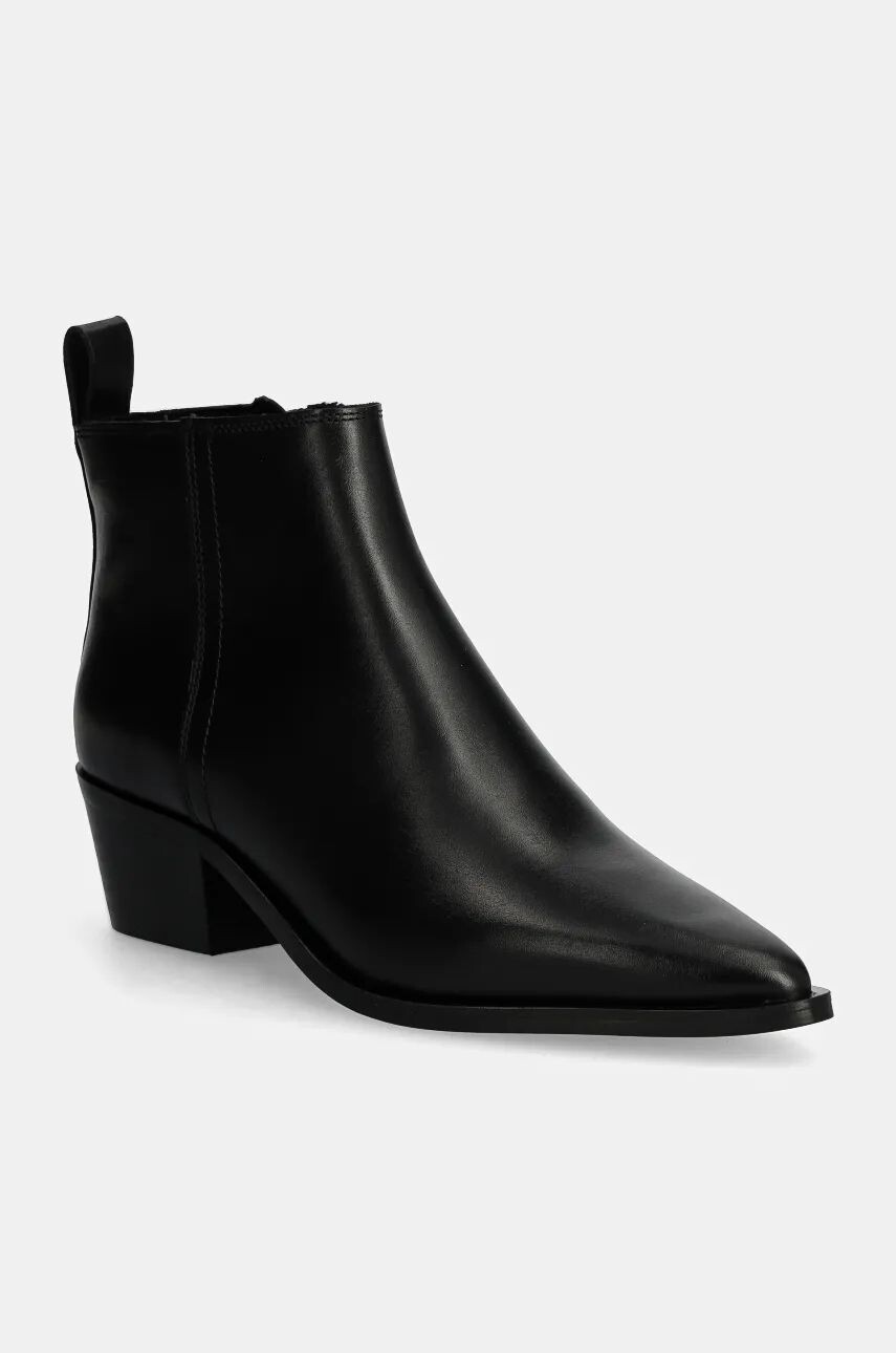 

Кожаные ботильоны Calvin Klein Jeans COWBOY BOOT MG LTH, черный