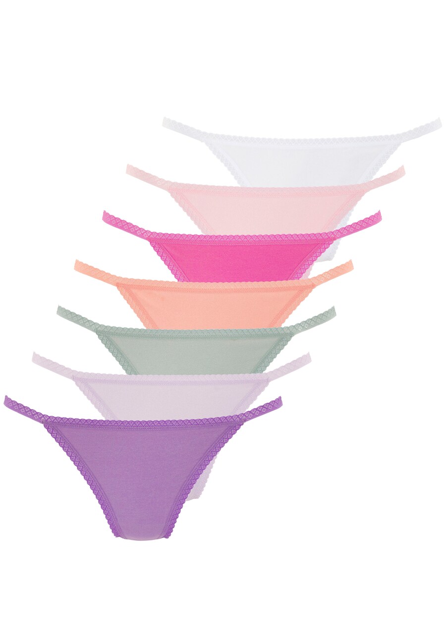 

Стринги VIVANCE, цвет Purple/Pastel orange/Pink/Pastel pink/White
