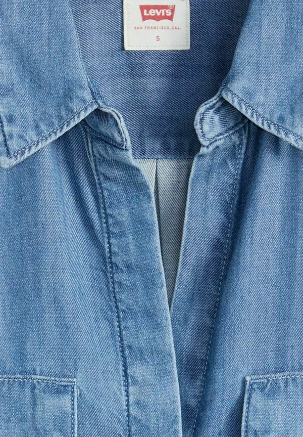 Элейн утилитарная блузка на пуговицах Levi'S, Crushed Berry Tint - Medium Indigo — фото 4