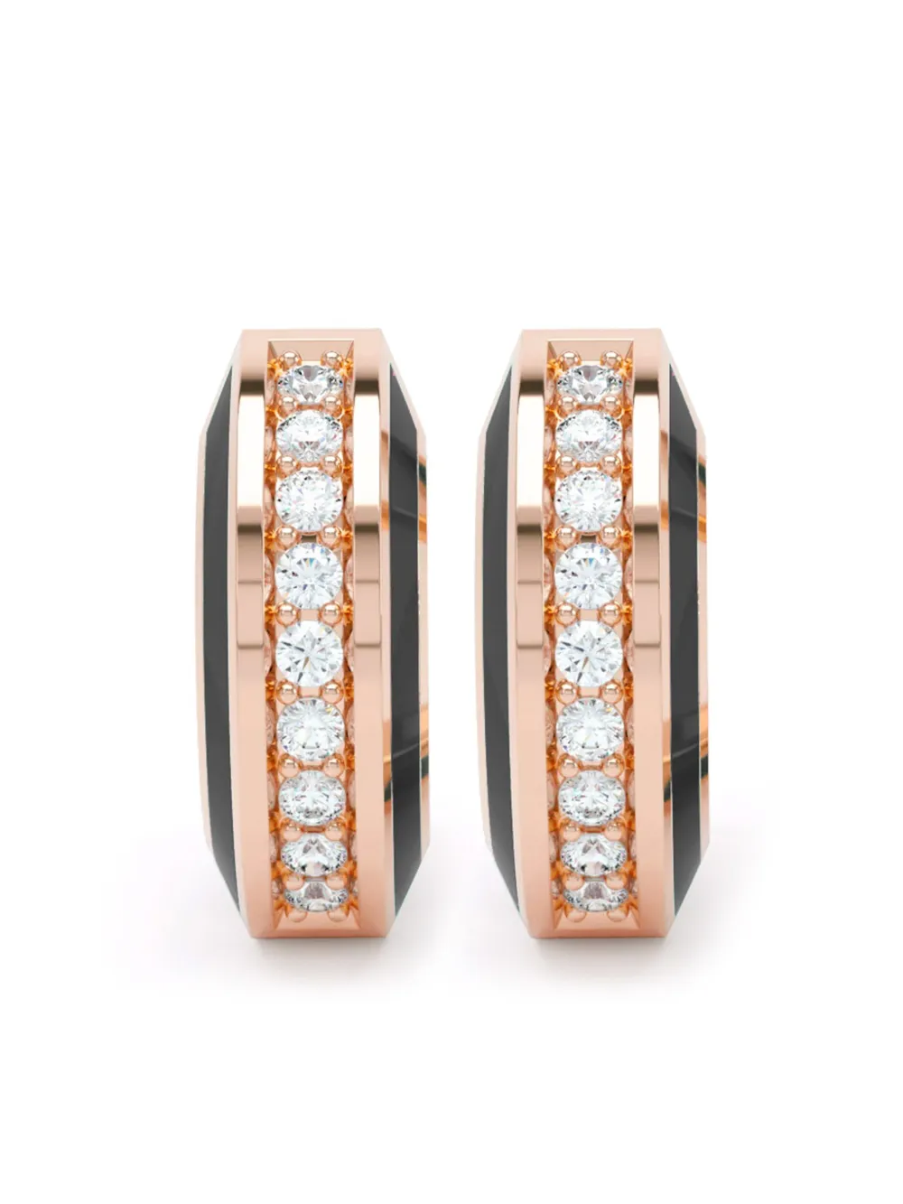 

Серьги Eternity из розового золота с бриллиантами LOEV, розовый
