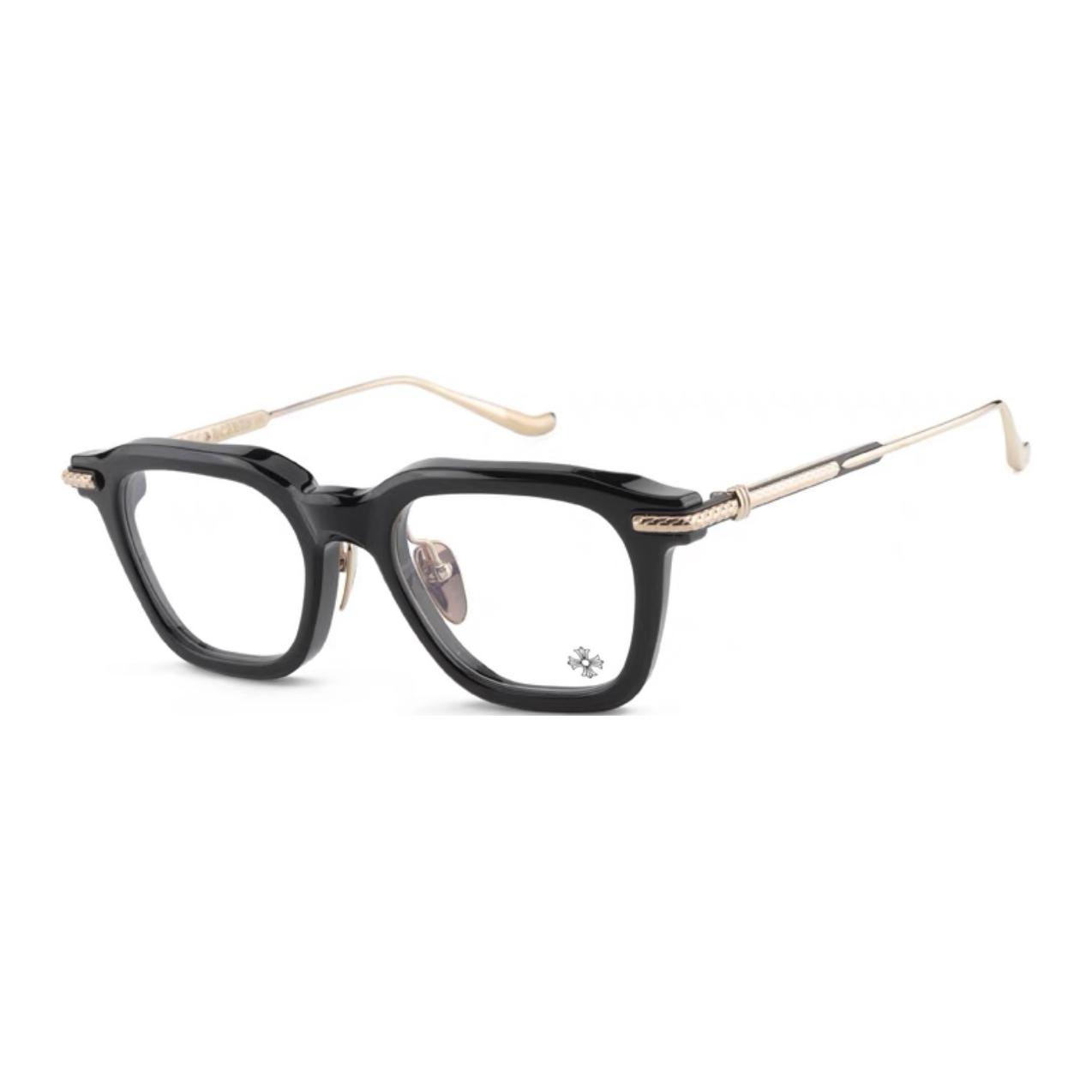 

Chrome Hearts Оправы для очков квадратные унисекс черные из стерлингового серебра 925 пробы, Black