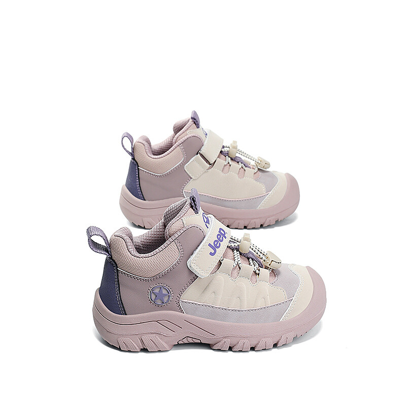 Кроссовки Jeep Kids Lifestyle Shoes Kids Low-top Purple, слоновая кость/фиолетовый — фото 4